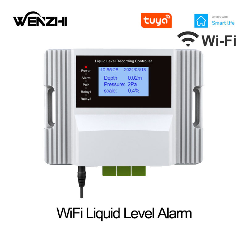Wifi Water Leak Detector - WiFi Liquid Water Level Sensor Alarm