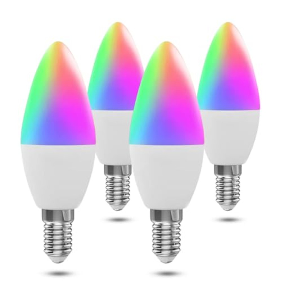 Smart Bulb - Candelabra Smart Light Bulbs 60W Equivalent