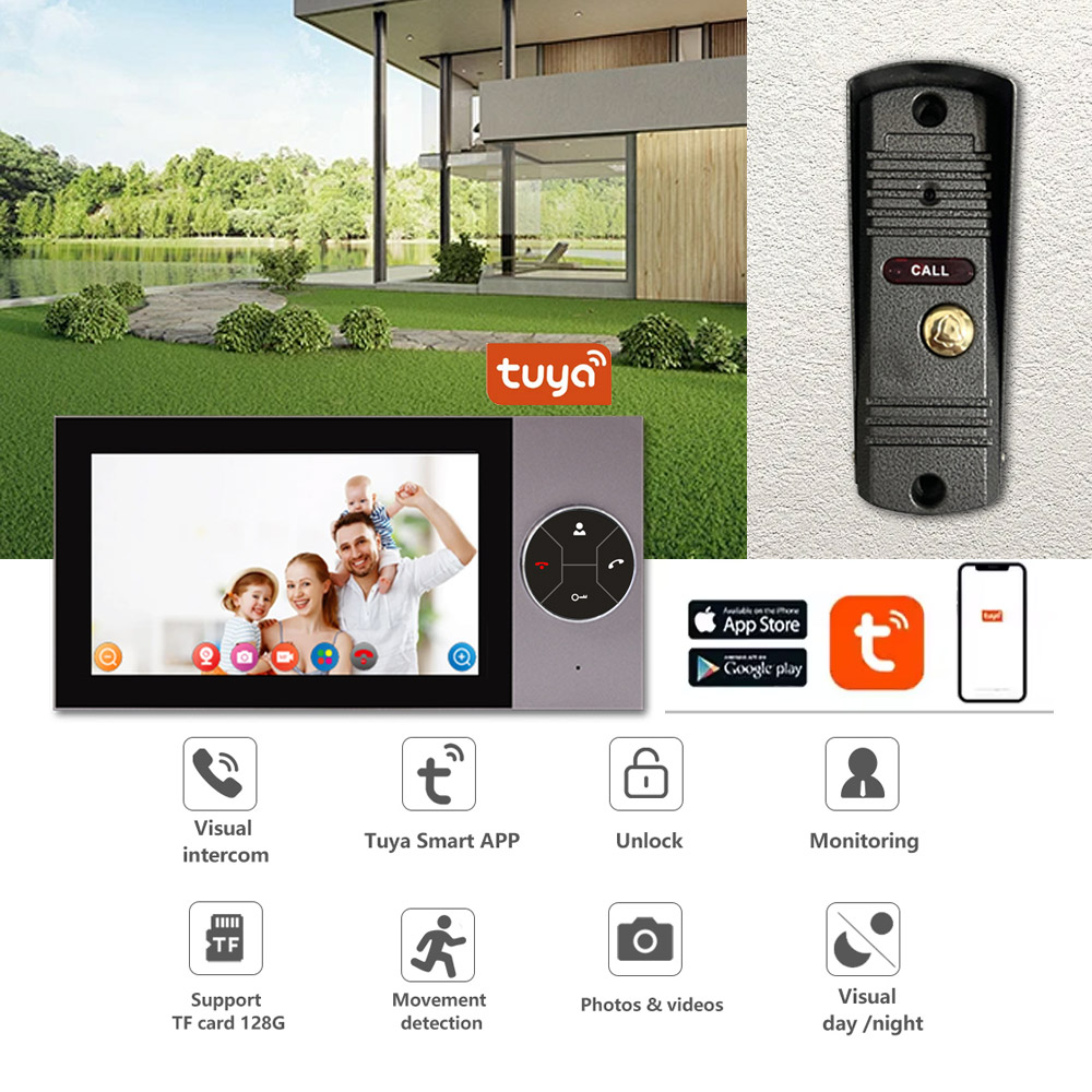 7Inch IPS Screen 2MP 1080P Tuy – Wifi Doorbell Camera recenzja i cena