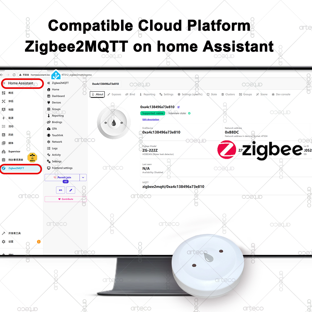 Smart Zigbee Water Sensor Floo – Smart Home Gateway recenzja i cena