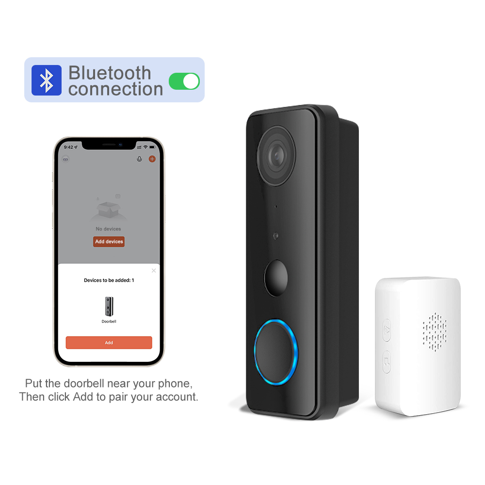 2MP 1080P Tuya APP Bluetooth   – Wifi Doorbell Camera recenzja i cena