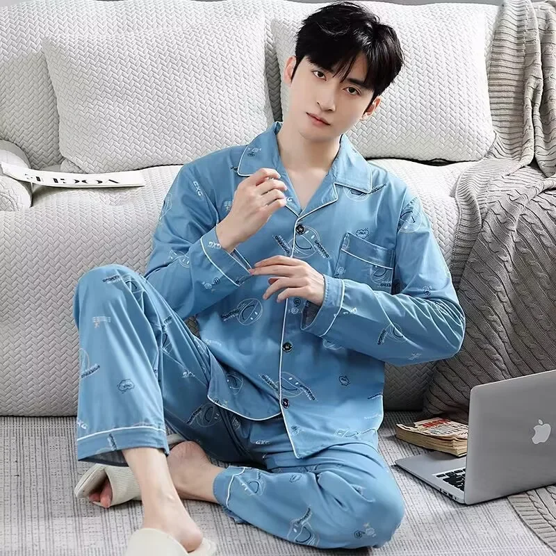 Fall 100% Cotton Pajamas Men's – Smart Home Plus recenzja i cena