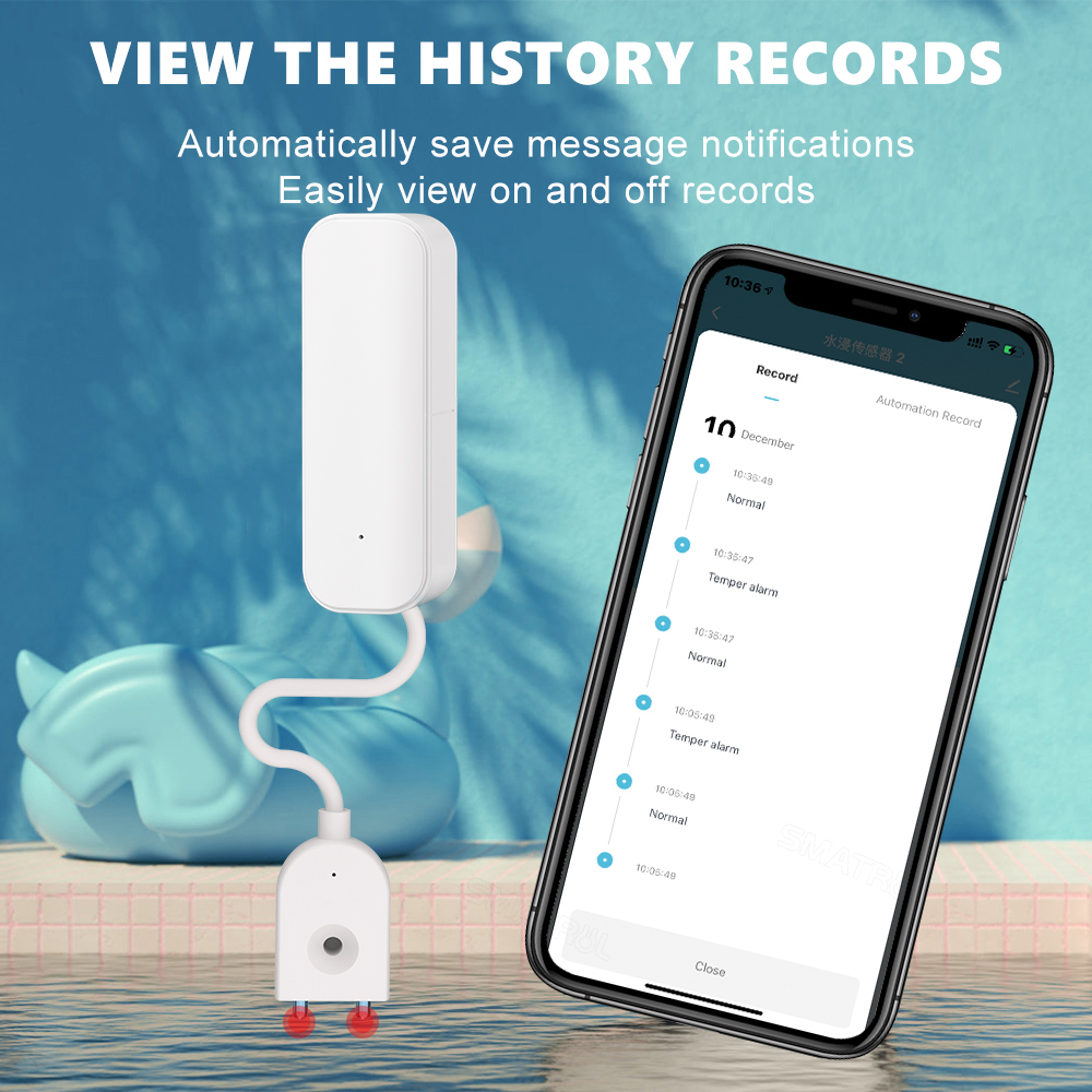 WiFi/Zigbee Water Sensor Tuya  – Wifi Water Leak Detector recenzja i cena