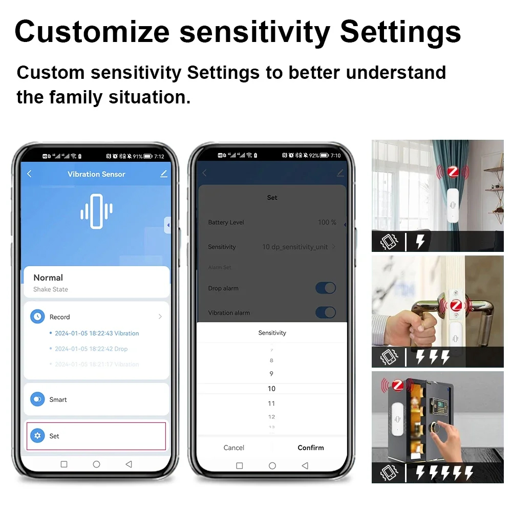 Smart ZigBee Vibration Sensor  – Smart Home Monitoring recenzja i cena