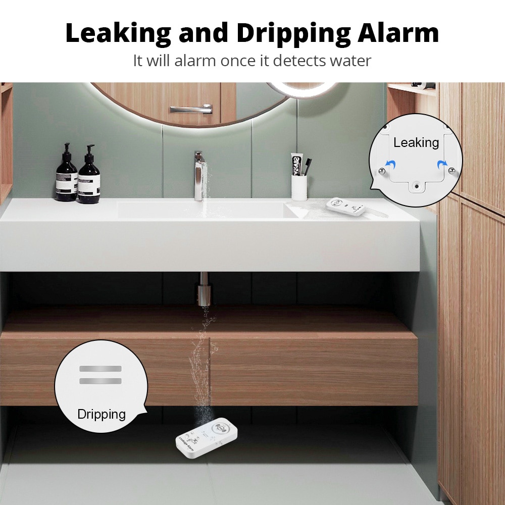 KERUI Wireless Water Sensor 90 – Wifi Water Leak Detector recenzja i cena