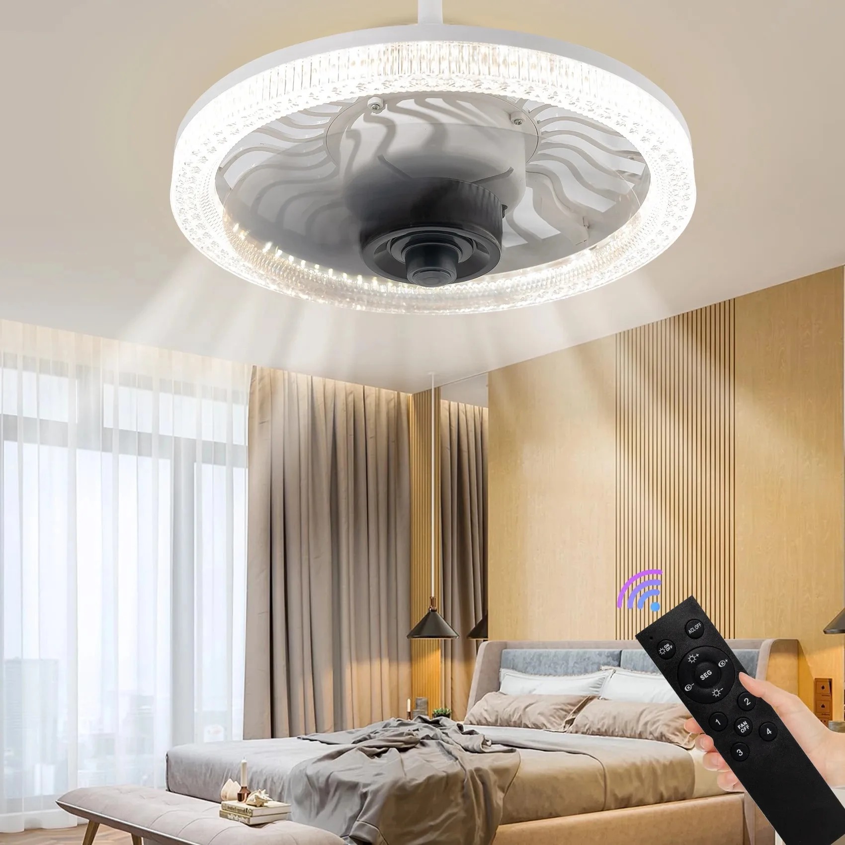 Smart LED Ceiling Fan Light wi – Smart Bulb recenzja i cena