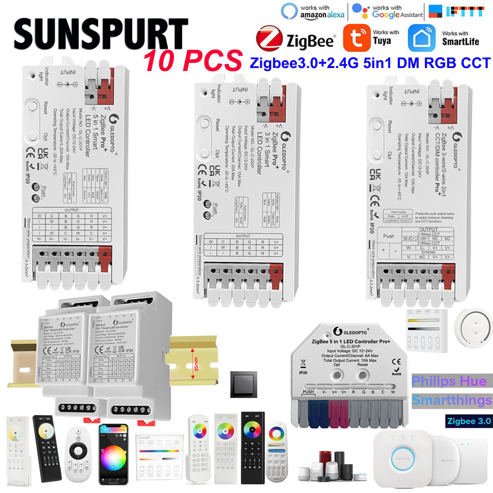10P Gledopto Zigbee 3.0 Pro+ 5 – Smart Home Llm recenzja i cena