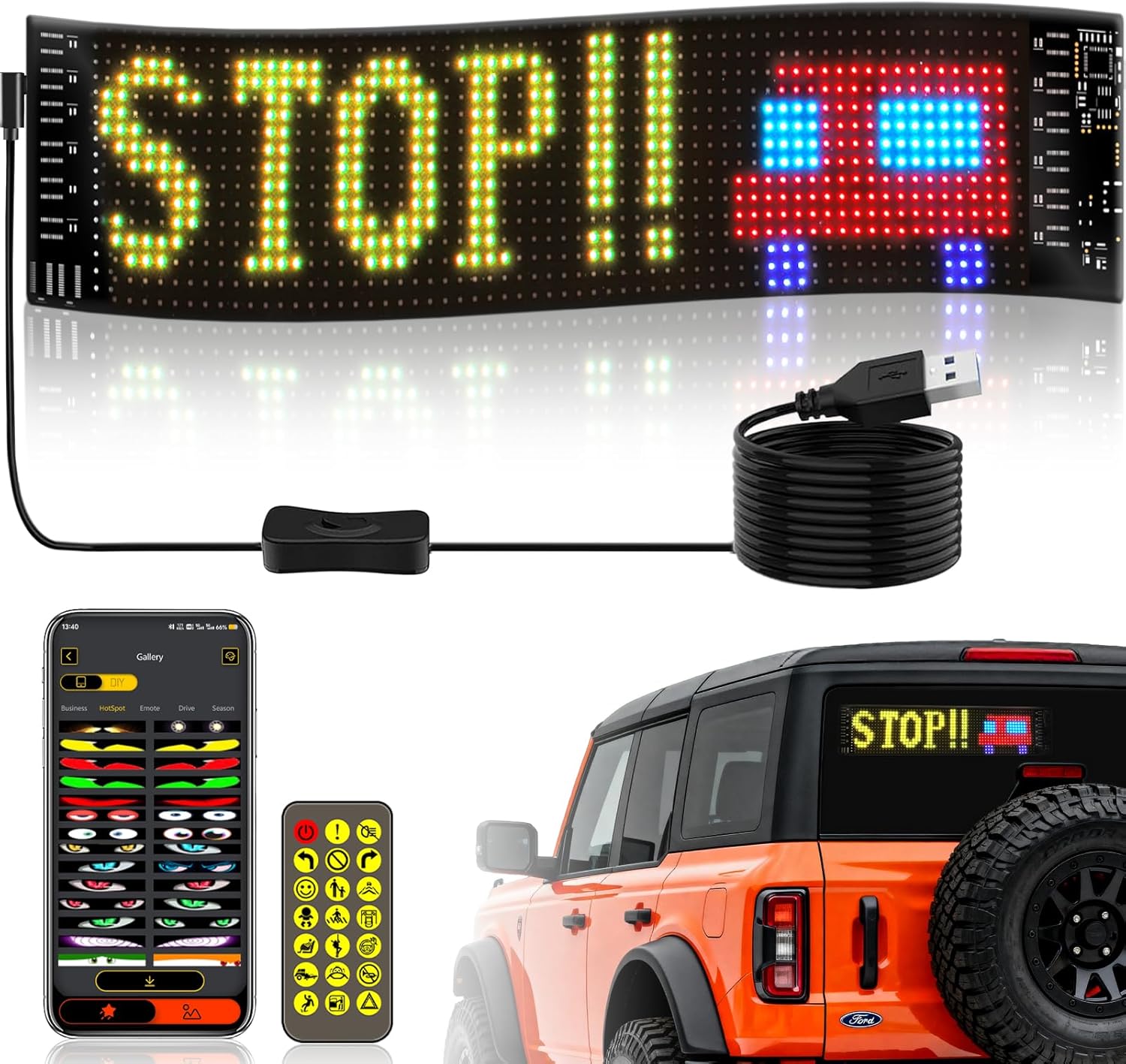 LED Car Sign Flexible LED Matr – Smart Bulb recenzja i cena