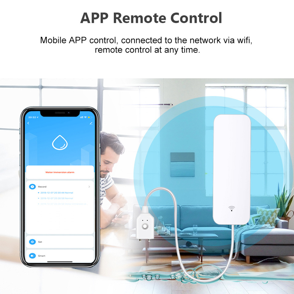 Tuya WiFi Water Leak Sensor, W – Wifi Water Leak Detector recenzja i cena