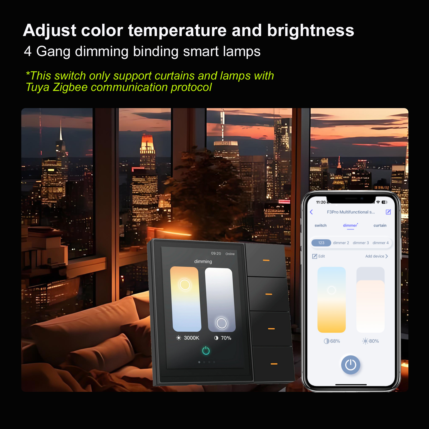 F3-pro Tuya Smart Panel ZigBee – Smart Home Monitoring recenzja i cena