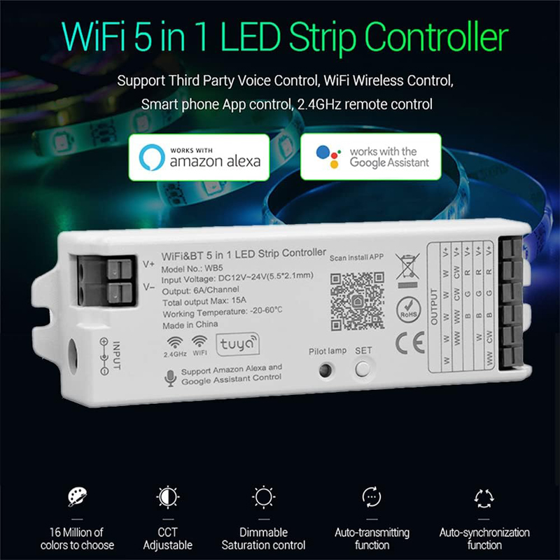 DC12-24V WB5 5 in 1 RGB CCT Co – Smart Home Llm recenzja i cena