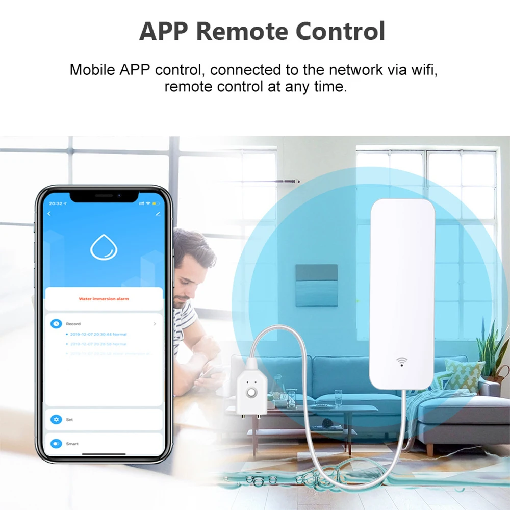 Tuya WiFi Zigbee Water Sensor  – Wifi Water Leak Detector recenzja i cena