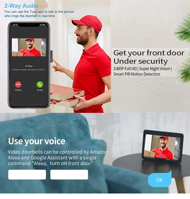 Door Intercom Doorbell, 10.1 I – Wifi Doorbell Camera recenzja i cena
