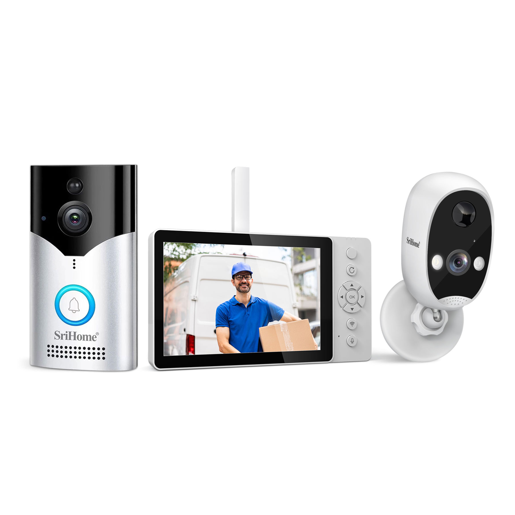 Srihome SH054+DH008 4MP 1400P  – Wifi Doorbell Camera recenzja i cena