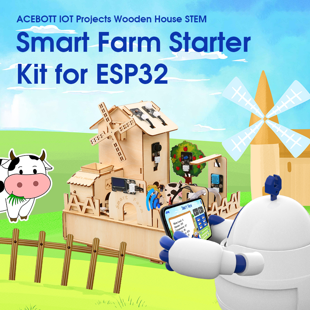 ACEBOTT ESP32 IOT Projects Woo – Smart Home Kit For Arduino recenzja i cena