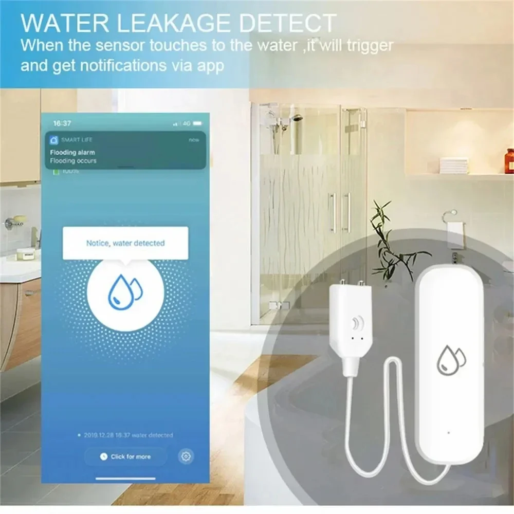 Tuya WiFi Water Sensor Leakage – Wifi Water Leak Detector recenzja i cena