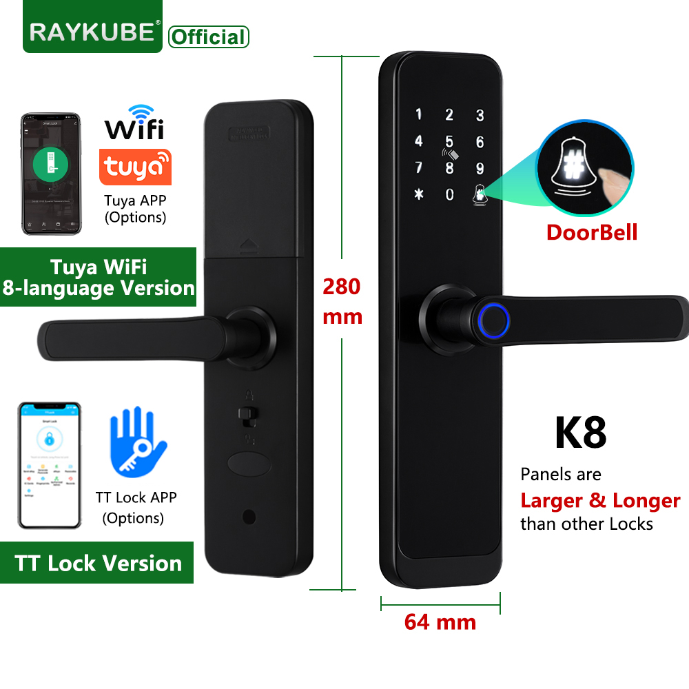 RAYKUBE K8 Smart Door Lock TTl – Smart Home Keyestudio recenzja i cena