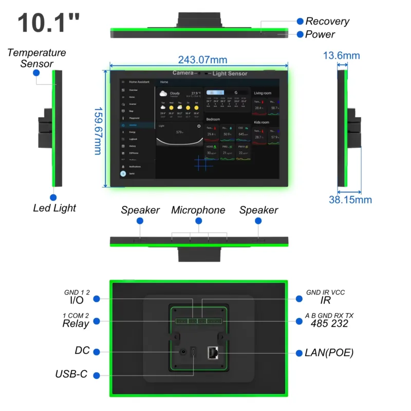 Home Assistant 10.1 Inch Andro – Smart Home Gateway recenzja i cena