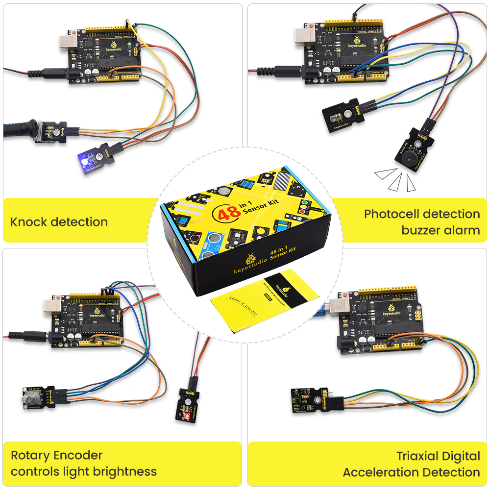 Keyestudio 48 in 1 Sensor Star – Smart Home Kit For Arduino recenzja i cena