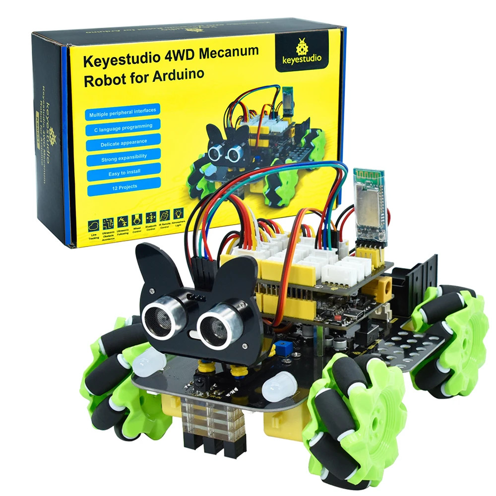 Keyestudio Mecanum 4WD  Robot  – Smart Home Kit For Arduino recenzja i cena