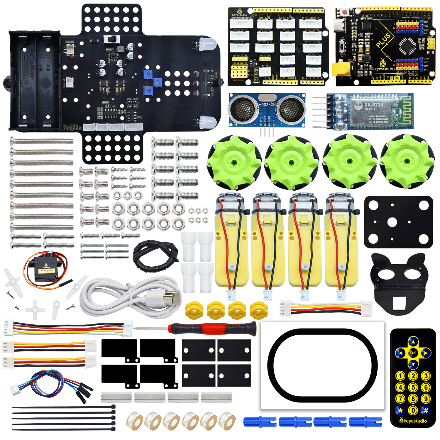 Keyestudio Mecanum 4WD  Robot  – Smart Home Kit For Arduino recenzja i cena