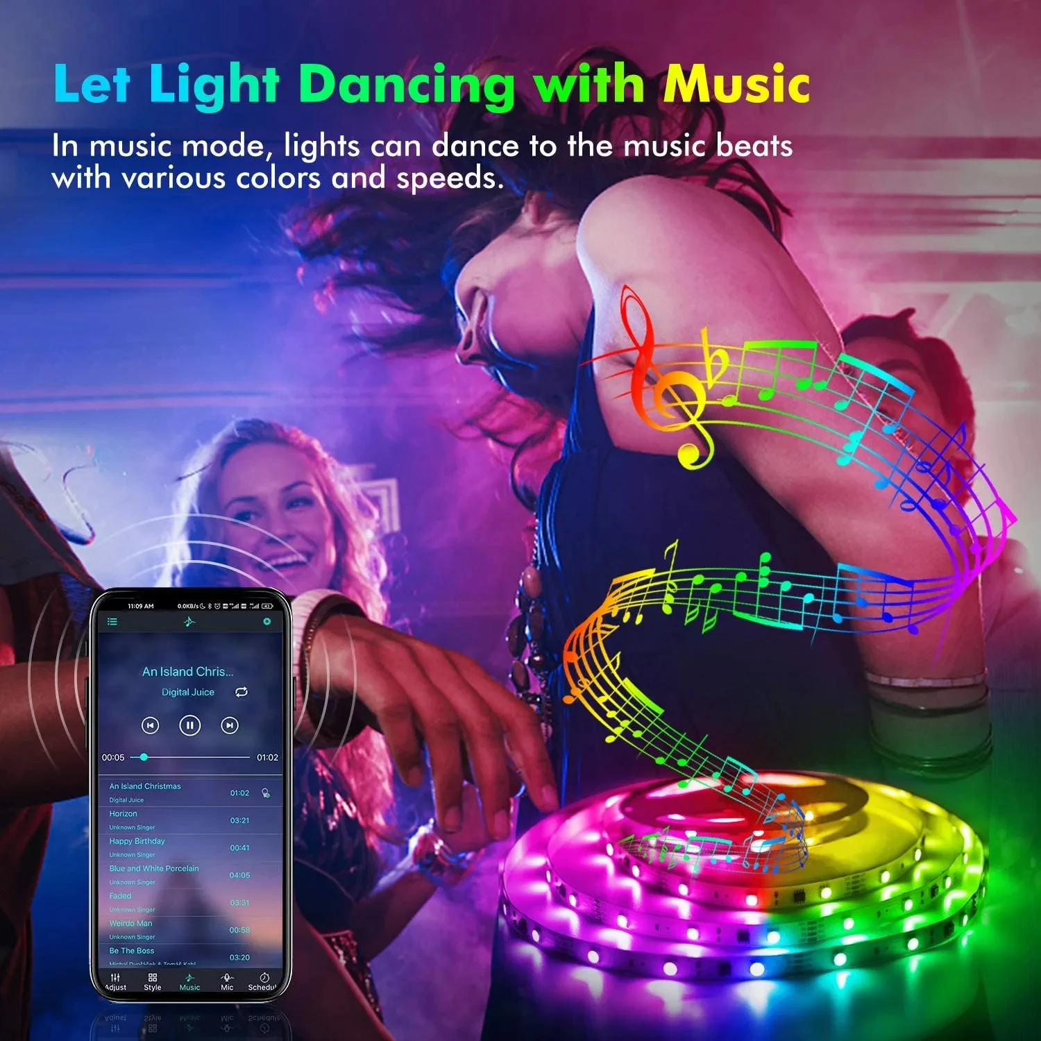 5V 5050 LED Strip Lights Room  – Smart Home Llm recenzja i cena
