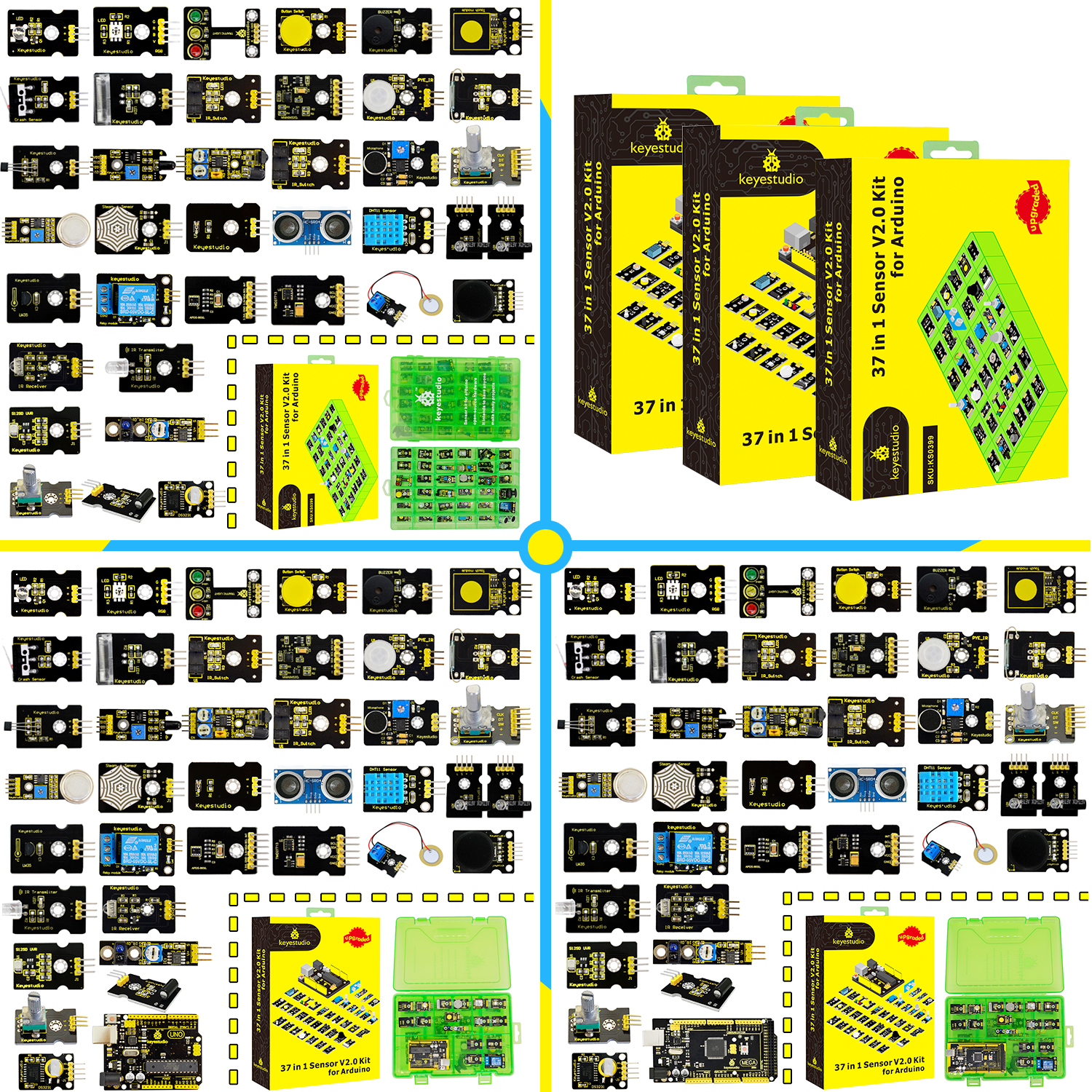 Keyestudio New Sensor Starter  – Smart Home Kit For Arduino recenzja i cena