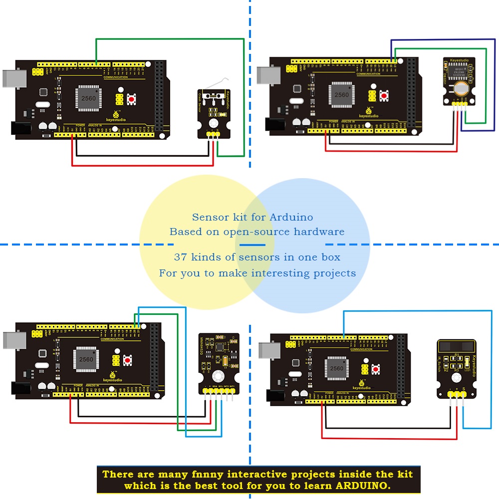 Keyestudio New Sensor Starter  – Smart Home Kit For Arduino recenzja i cena
