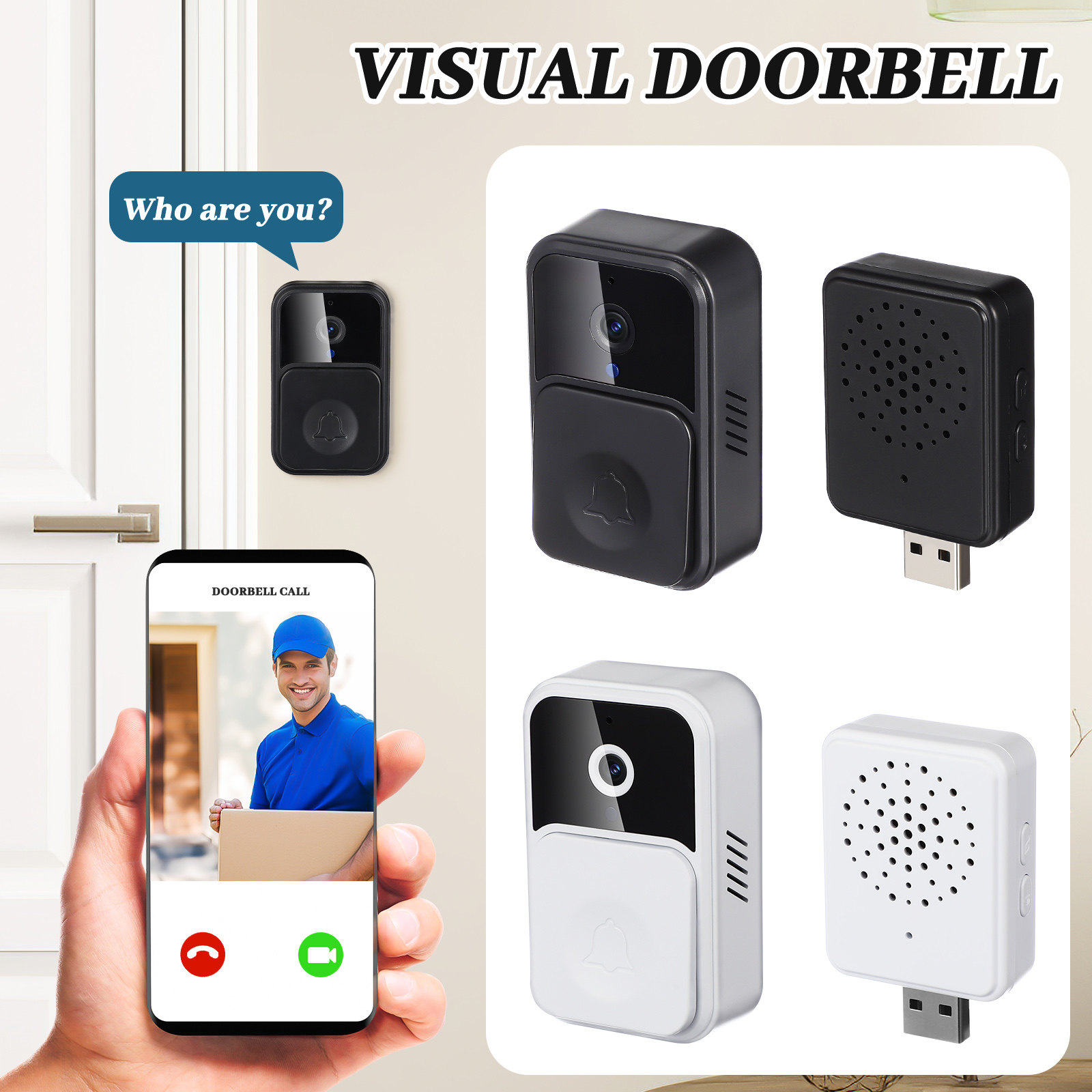 Wireless Video Doorbell Smart  – Smart Home Video Doorbell Installation recenzja i cena