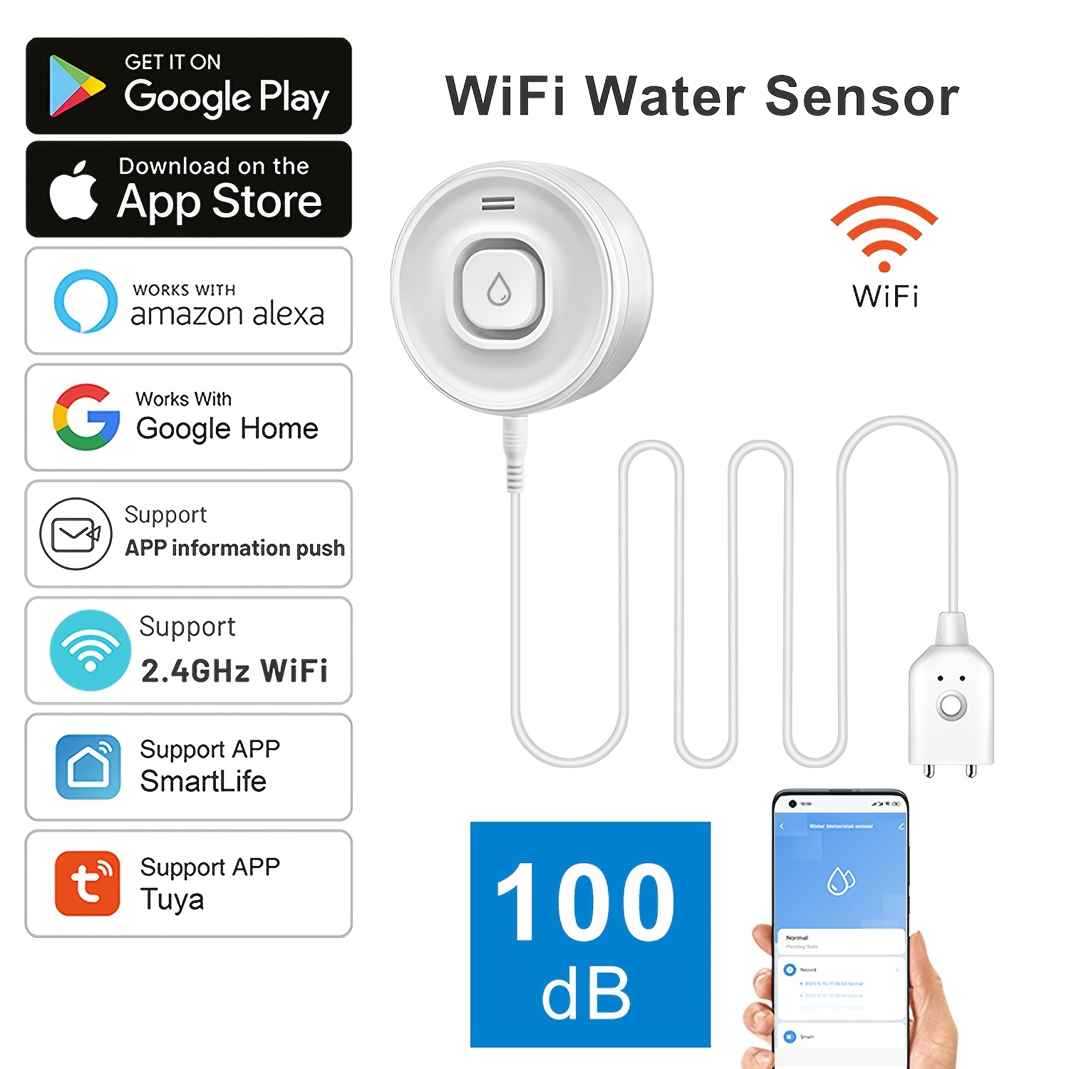 YNF Smart WiFi Water Leak Dete – Wifi Water Leak Detector recenzja i cena