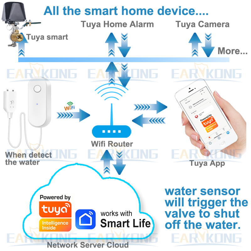 Tuya WiFi Smart Water Leak Sen – Wifi Water Leak Detector recenzja i cena