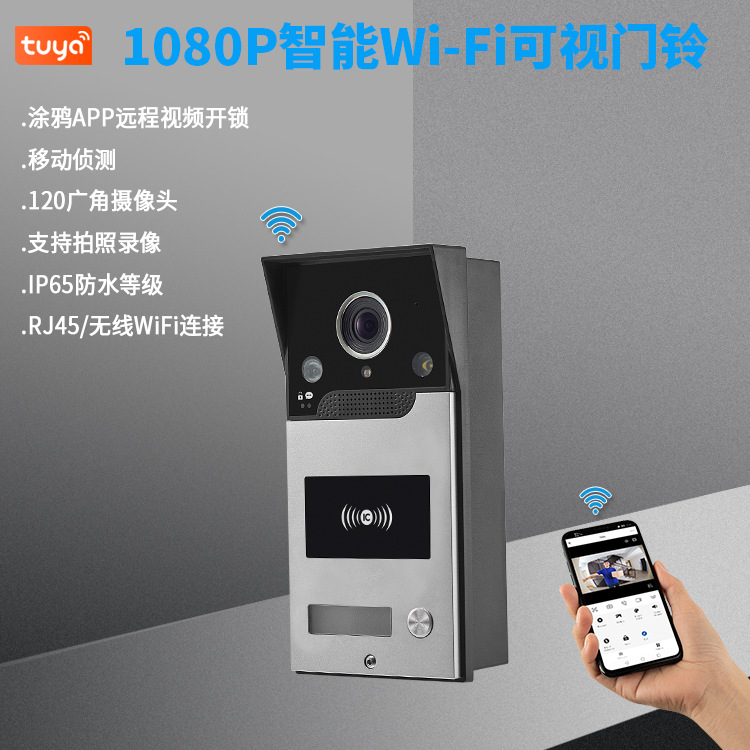 2MP 1080P Tuya APP Rifd/NFC  W – Wifi Doorbell Camera recenzja i cena