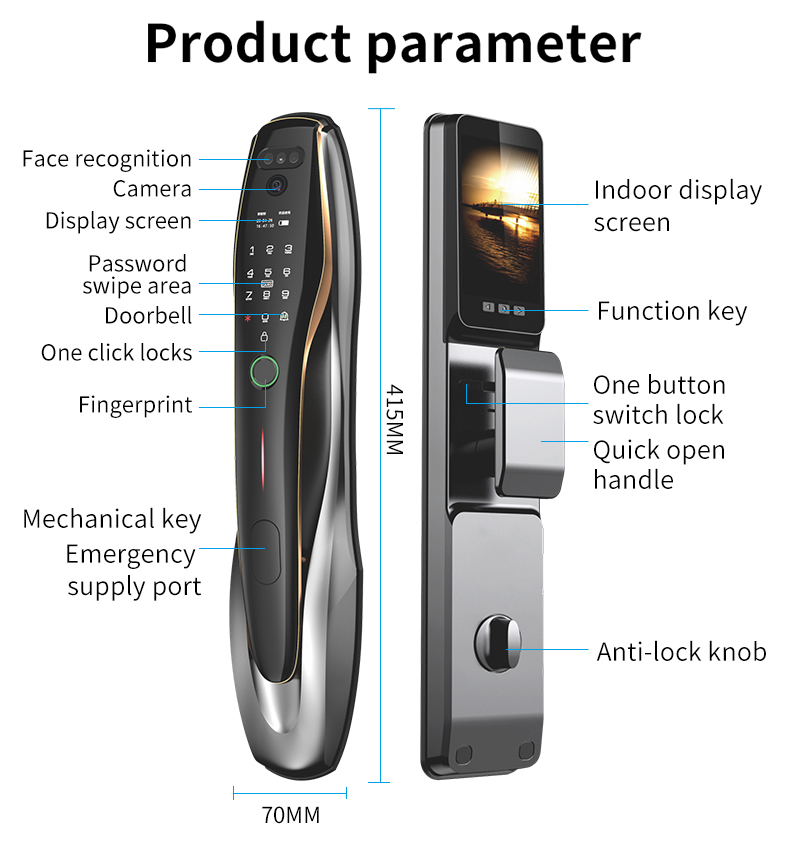 TYSH Tuya Security Fingerprint – Wifi Doorbell Camera recenzja i cena