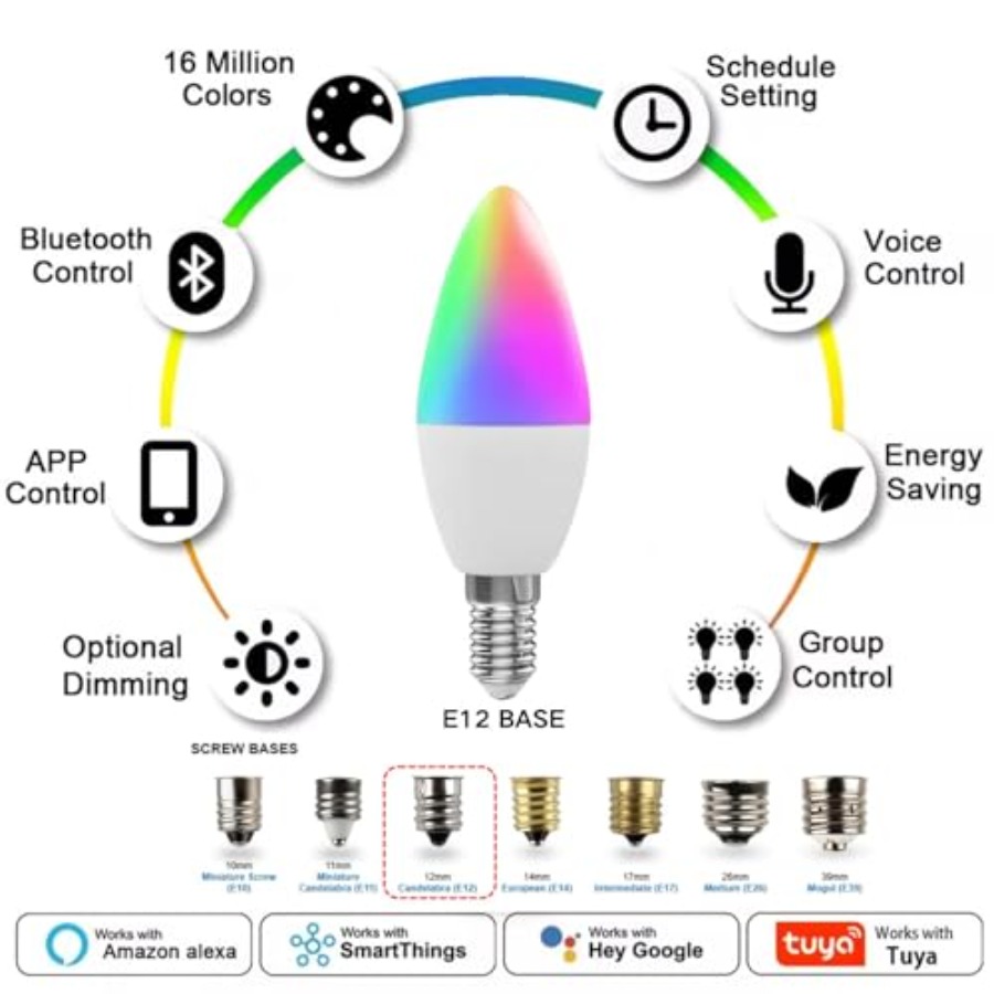 Candelabra Smart Light Bulbs 6 – Smart Bulb recenzja i cena
